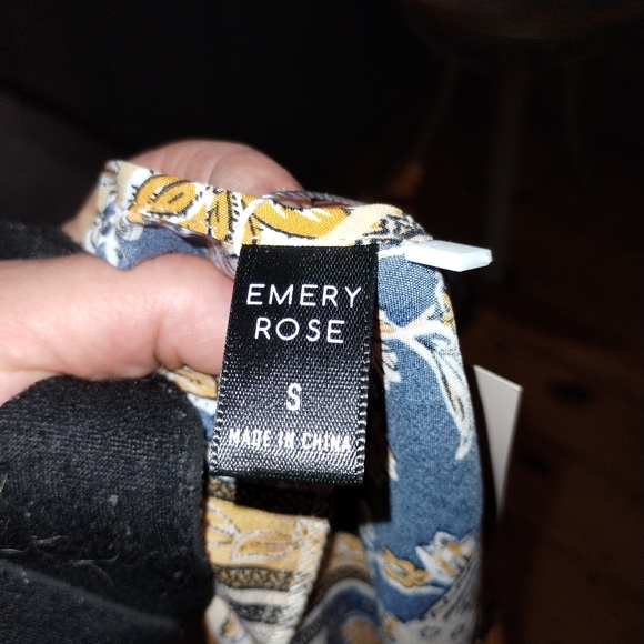 Emery Rose NWT sleeveless sundress, gold and blue patchwork, cowgirl - Picture 2 of 11